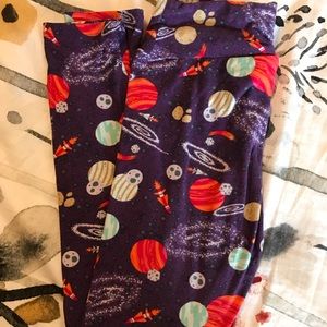 LULaRoe OS space leggings- RARE